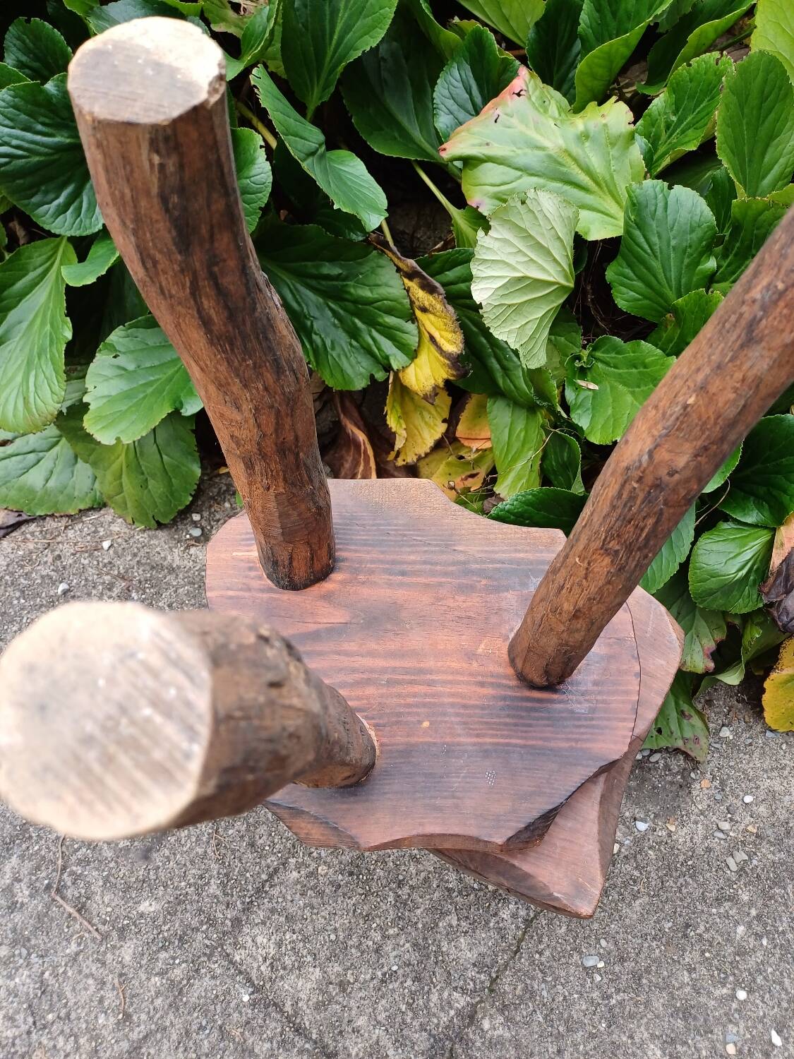 Pair of brutalist stools