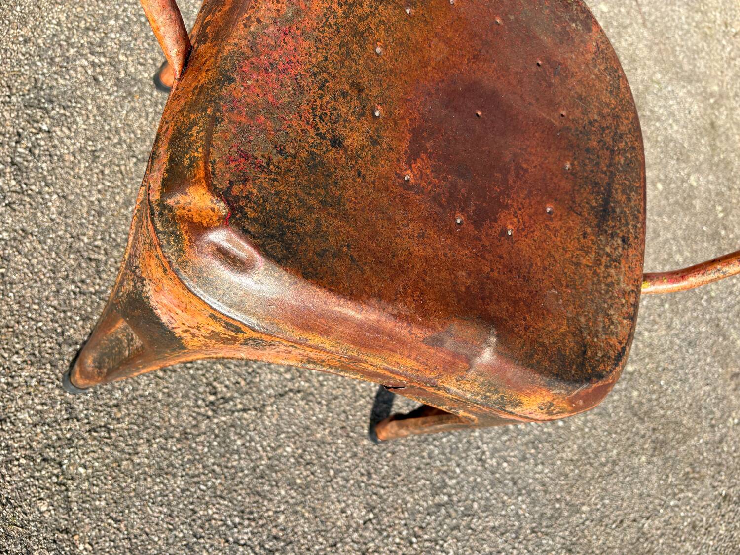 Tolix chair, made of metal
