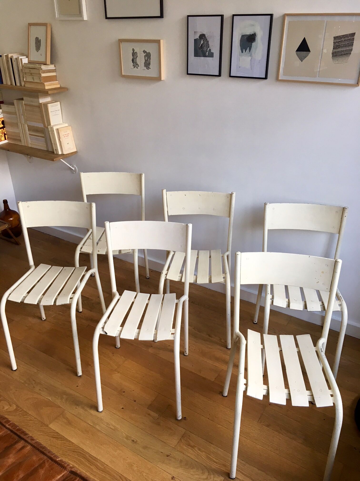 Old chairs of gardens or beaches