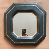 Leather-wrapped mirror 1950