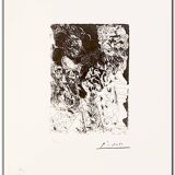 Pablo Picasso, lithographie originale, Suite Vollard, 1973: La tête de Rempirmadt