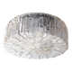 Old ceiling light / wall light - molded glass - 1970
