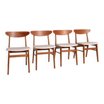 Ensemble de quatre chaises "Monaco" 210 par Farstrup, années 1960.