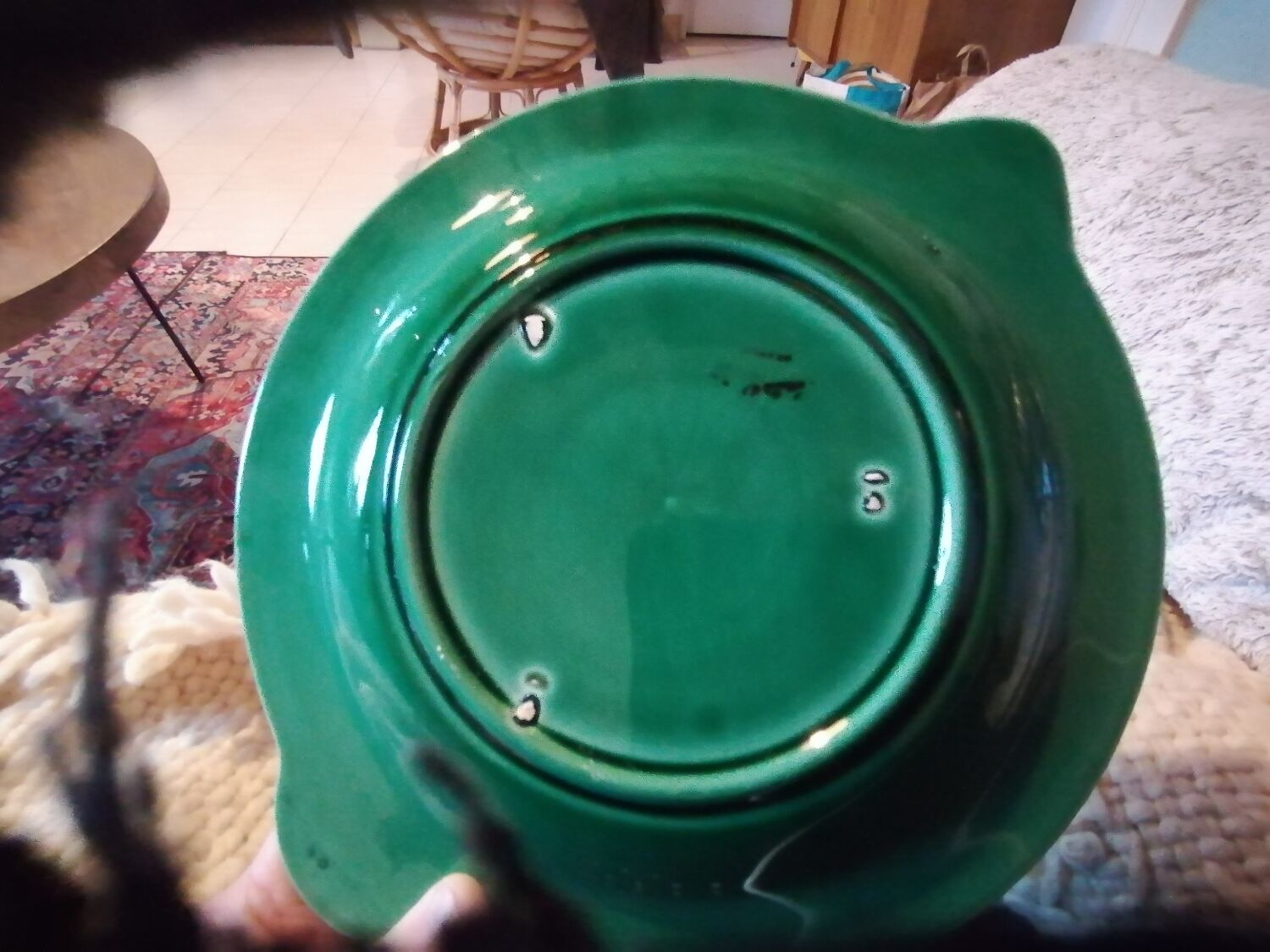 Set of 11 vintage sarreguemines fish plates