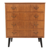 Scandinavian teak chest of drawers, Sweden, 1950