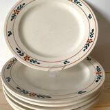 7 earthenware plates