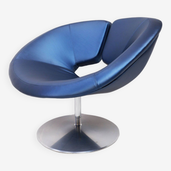 Artifort Apollo swivel chair silver blue, limited edition