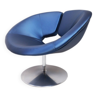 Artifort Apollo swivel chair silver blue, limited edition