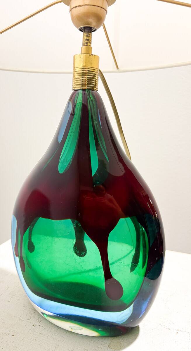 Murano Glass Table Lamp, Italy, 1950s
