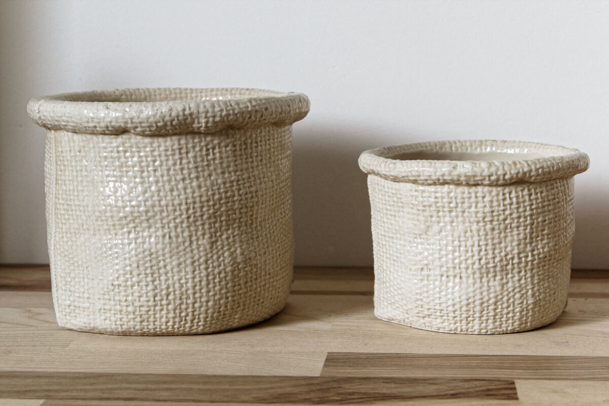 Pair of cache pots - Christian Dior