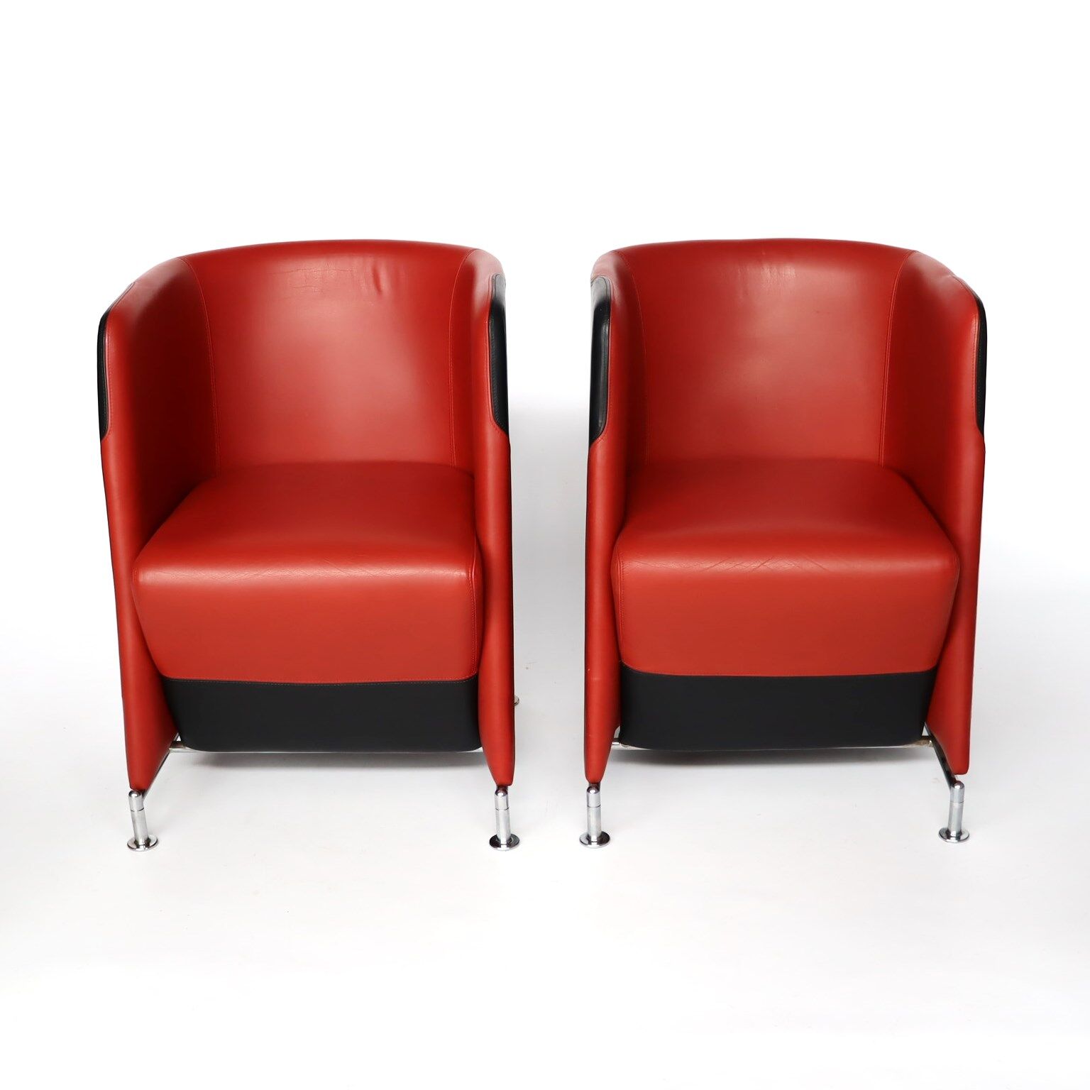 Pair of armchairs by Börge Lindau and Bo Lindekrantz