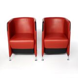 Pair of armchairs by Börge Lindau and Bo Lindekrantz