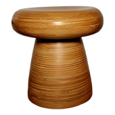 Bamboo mushroom stool, circa 1980