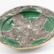 Plat vert céramique marocain