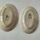 Pair of Gien dishes model Barbizon, hand-painted floral decoration, 1930s-40s.