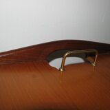 Table d'appoint plateau de service Aase Dreieri Ganddal Norvège  en teck et chêne années 1960