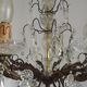 Lustre Rococo 8 lights in glass and antique bronze crystal 5199