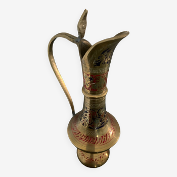 Brass pitcher vase