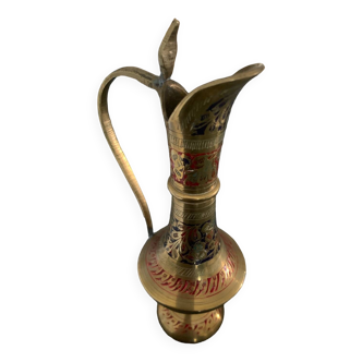 Brass pitcher vase