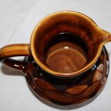 Sarreguemines pitcher in barbotine