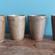Digoin stoneware mugs, glasses, and cups.