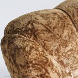 Vintage italian armchair velvet 1970s