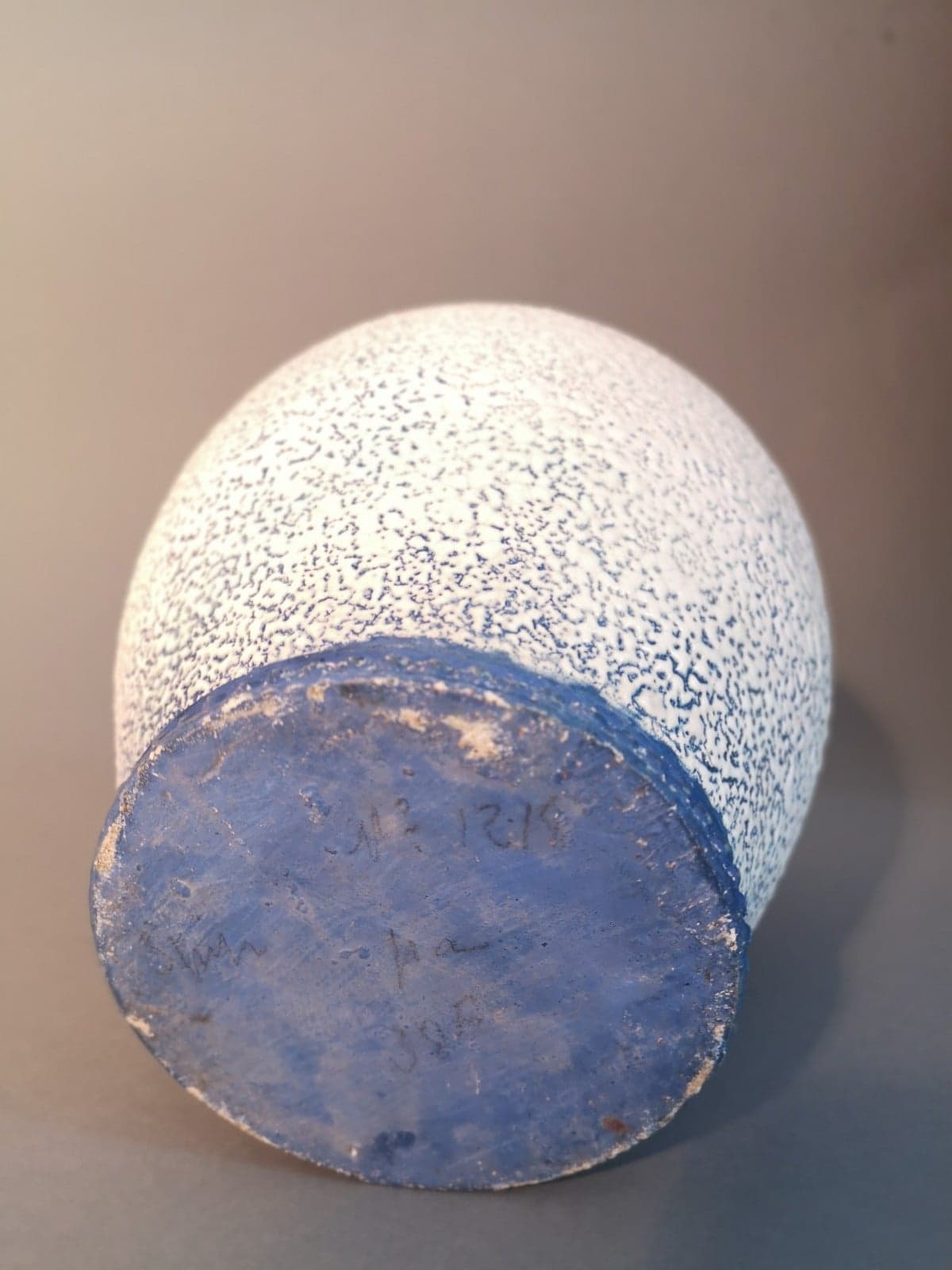 Vase Style Art Déco Vieux Rose émaillé - Dans Le Goût De Jean Besnard - Occasion