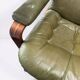 Ensemble de 2 fauteuils de salon vert olive – Göte Möbler, Suède, années 1970
