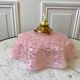 Walking suspension in Clichy glass speckled pink bobon years 20-30