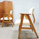 Vintage midcentury Dutch design arm chairs 1950s stoelen