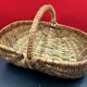 Antique Wicker Basket Picking Basket in good condition 41 x 27 x 26 cm