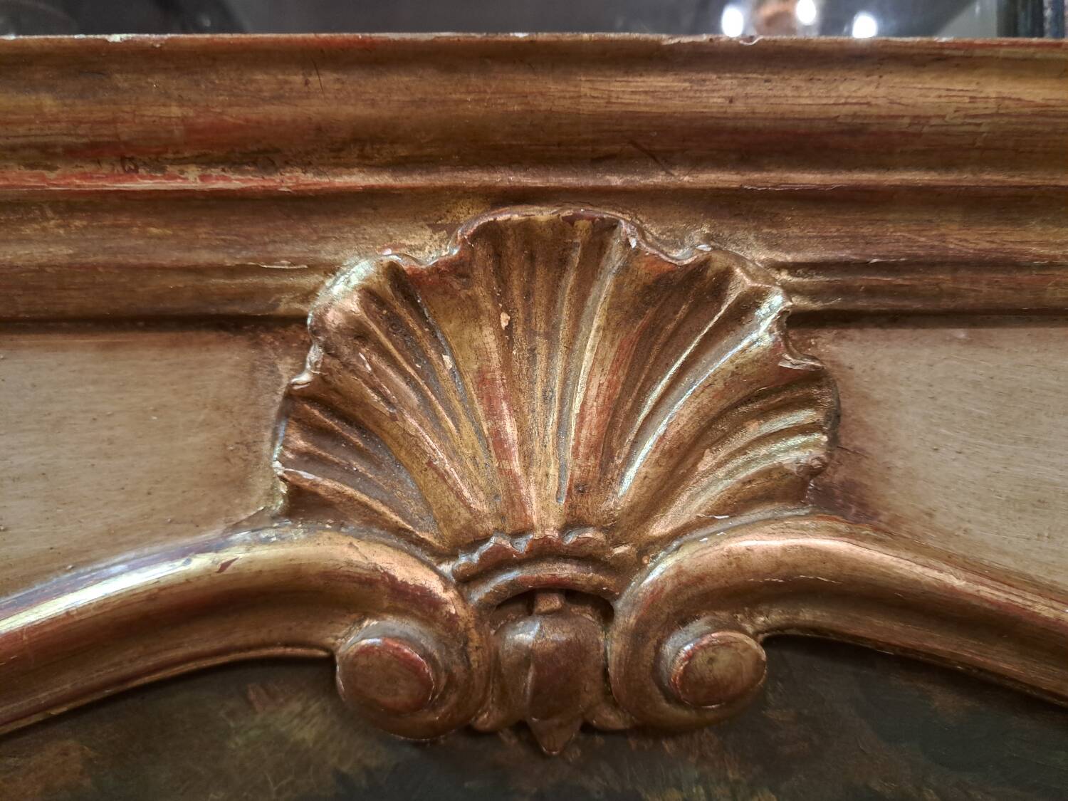 Patinated Louis XV style trumeau