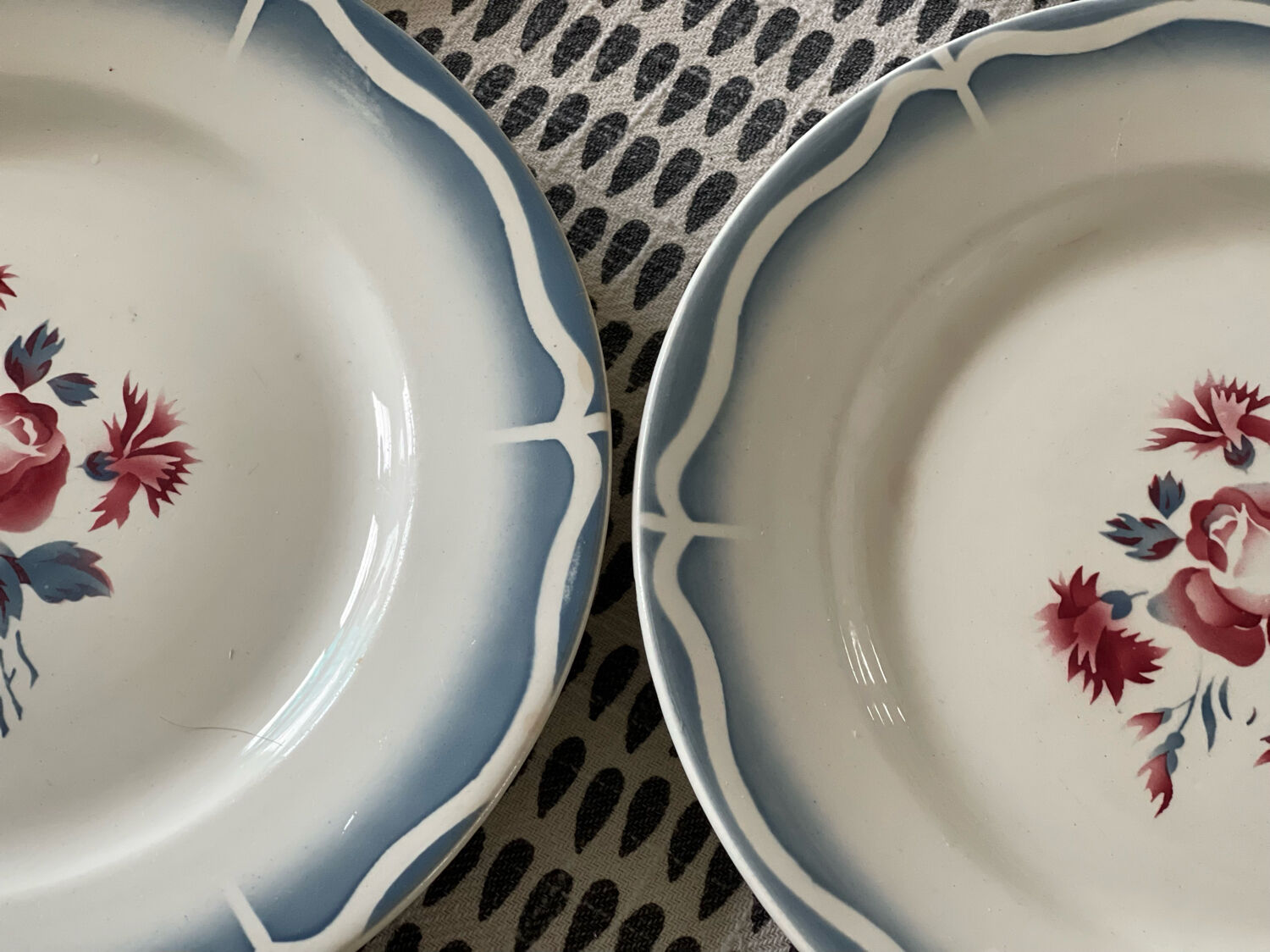 8 flat plates digoin sarreguemines