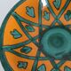 Dish dominant orange and green Saint Clement France