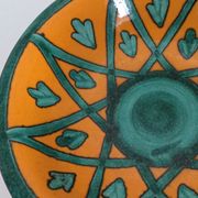 Dish dominant orange and green Saint Clement France