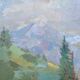 Modernist landscape painting signed