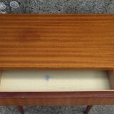 Pair of bedside tables feet spindles 70s