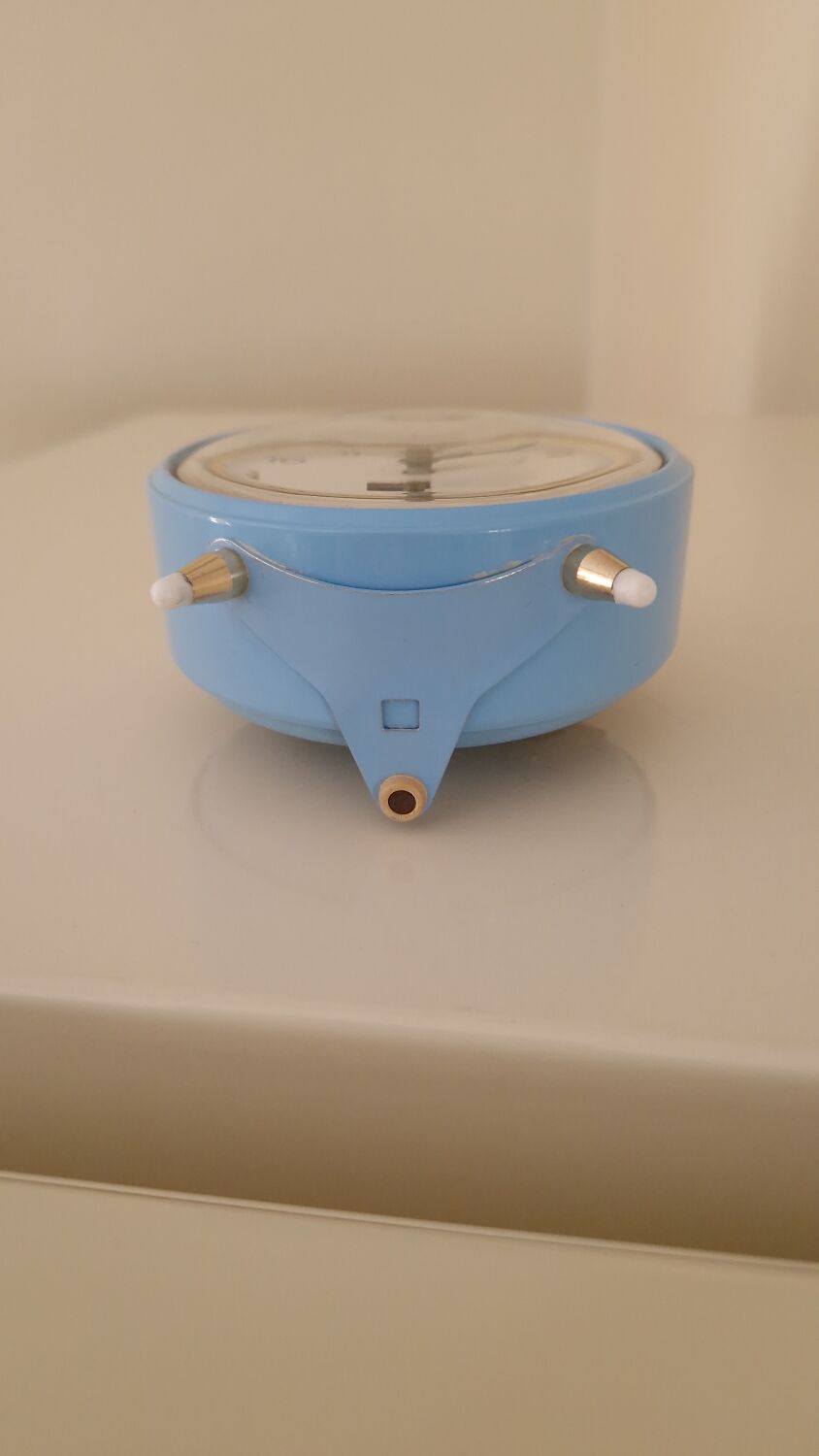 Réveil Jaz bleu vintage