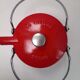 The Staub red enamelled cast iron teapot.