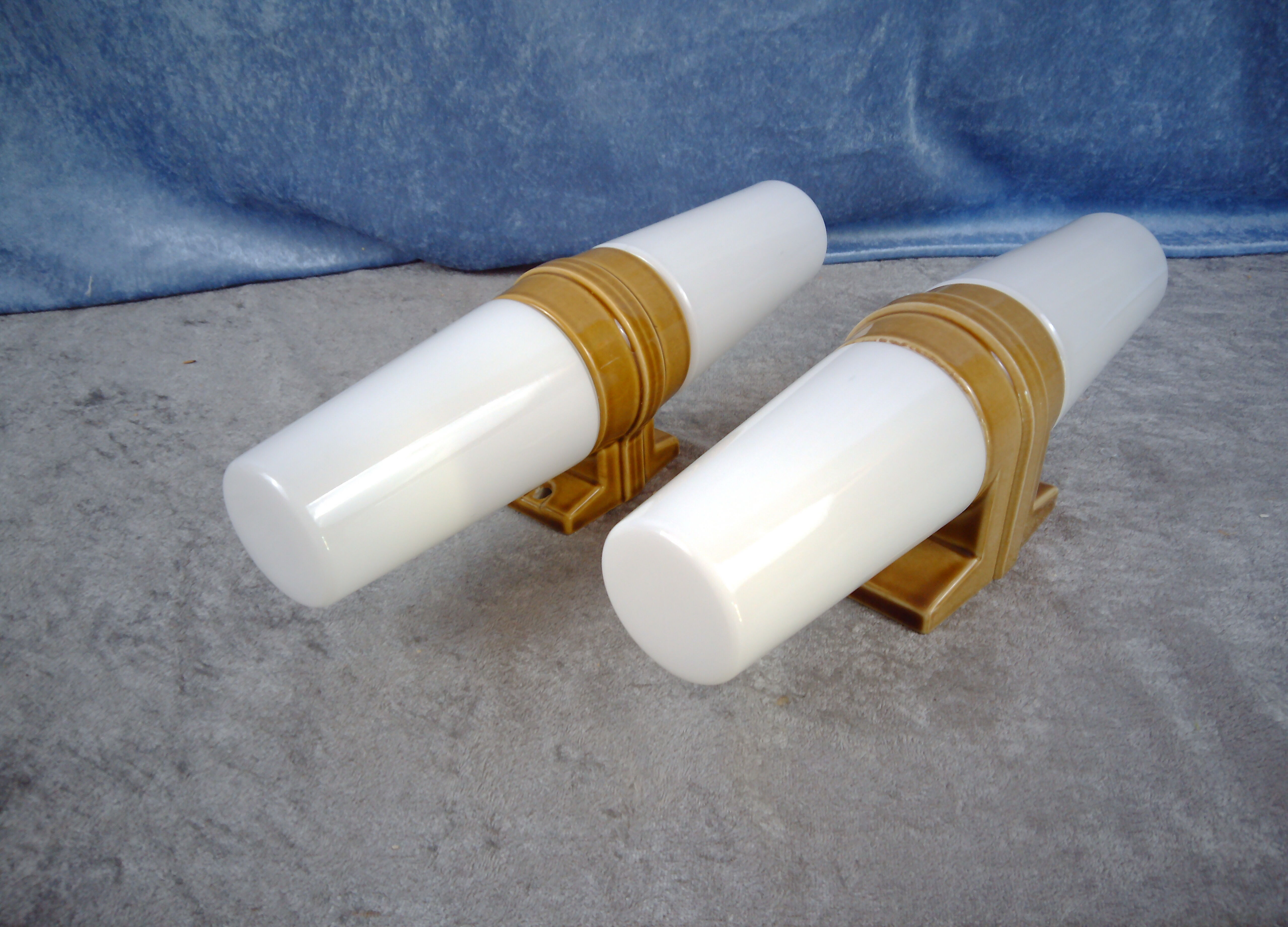 Midcentury "6060" sconces by Sigvard Bernadotte for IFÖ, Sweden. 1960's Set of 2.