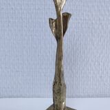 Bronze sculpture with leaf decoration