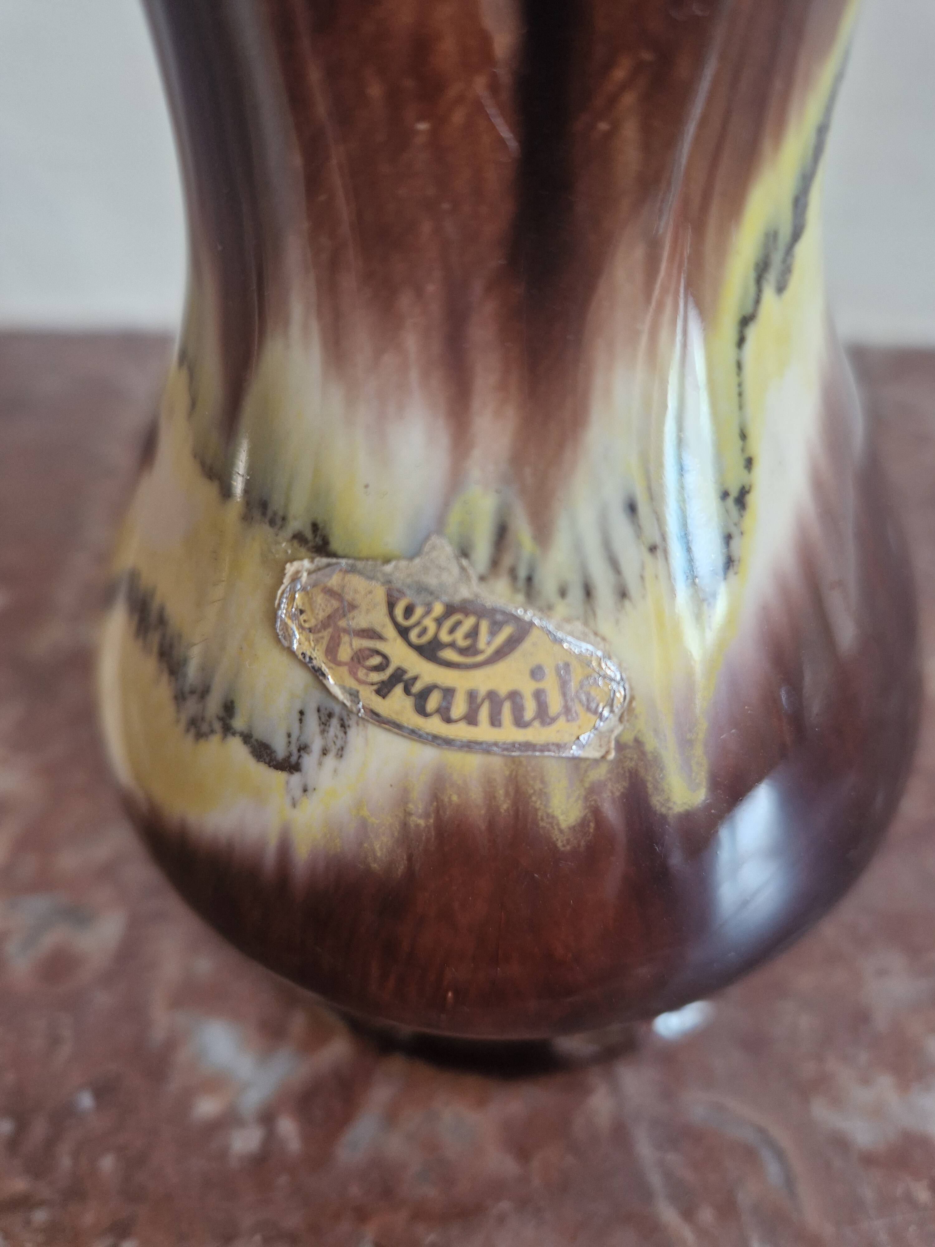 Bay Keramik ceramic vase Germany double neck 1950s/60s