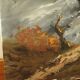 Landscape canvas painting