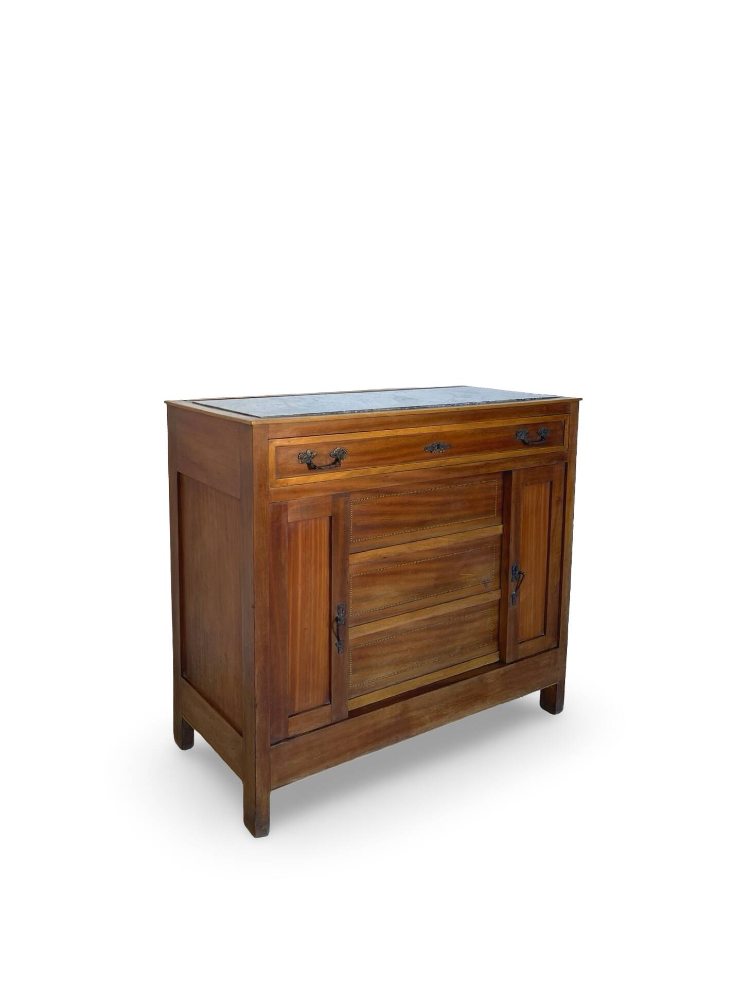 Commode de style Art Déco en bois de cerisier et noyer.