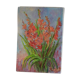Painting oil on canvas 1960 sigé Mr.Laurent Provençal painter "glaïeul"