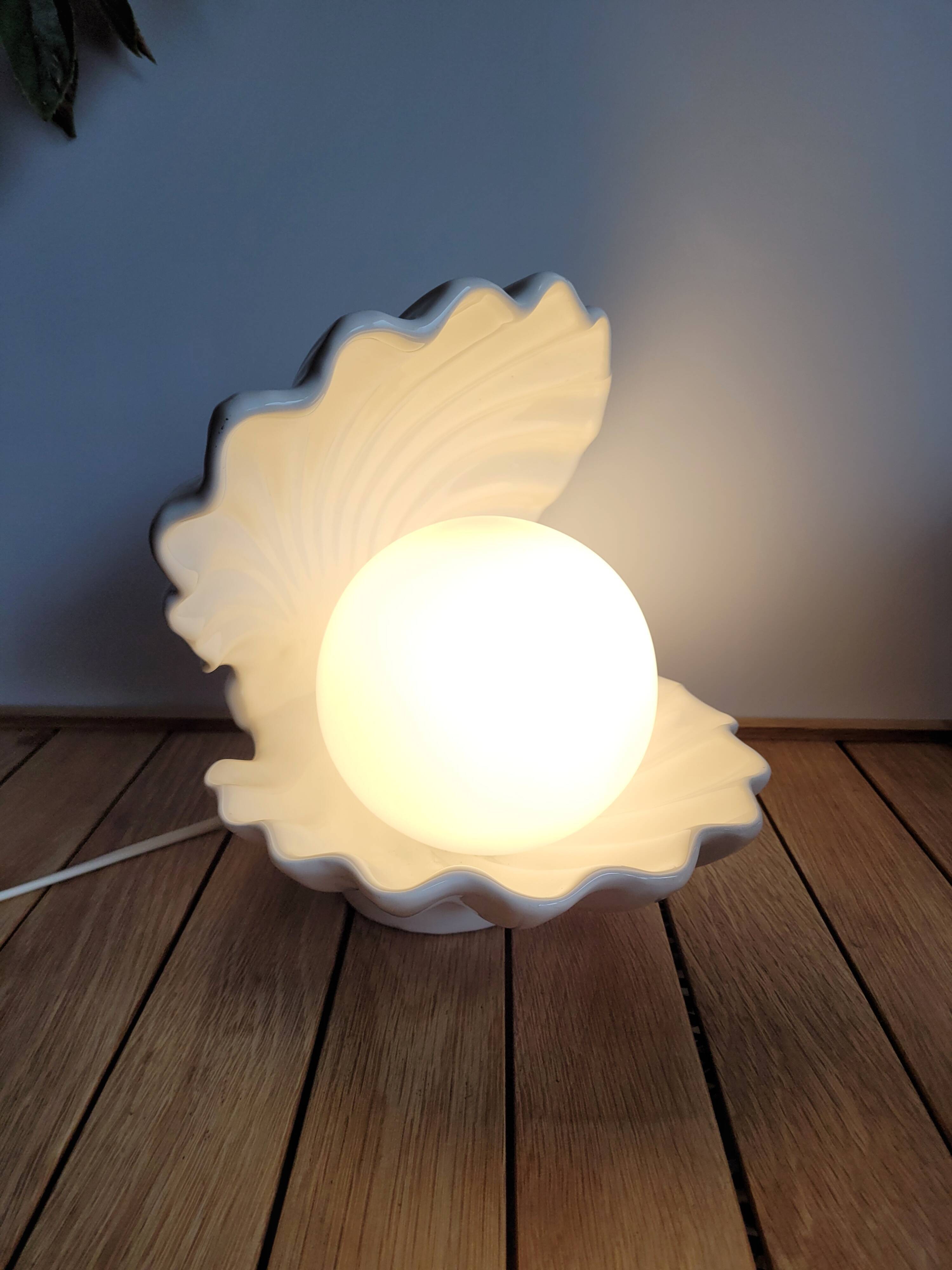Ceramic shell lamp 1980