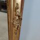 Rectangular golden mirror moldings plant motifs nineteenth H: 130cm