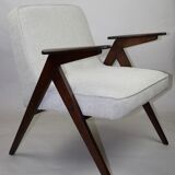 Fauteuil beige Bunny de Józef Chierowski, années 1970