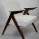 Fauteuil beige Bunny de Józef Chierowski, années 1970