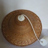 Wicker hanging lamp